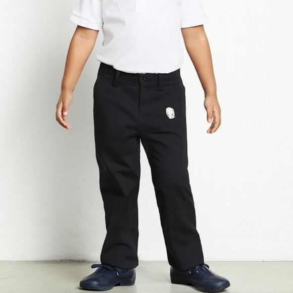 Cat & Jack School Uniform Pants Adjustable Waist Tough Cotton Black 5 New - Picture 1 of 13